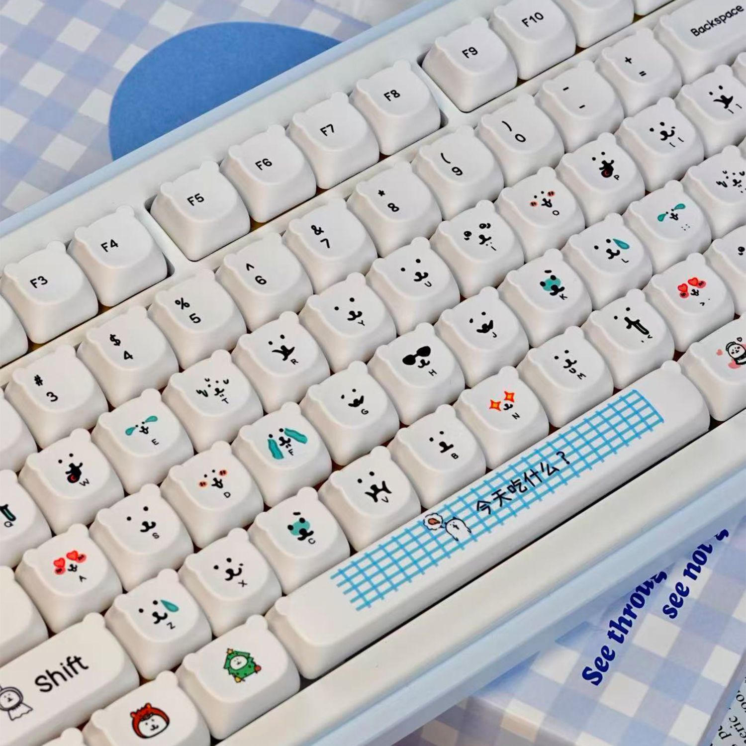 Милые мультяшные кейкапы с мед – обзор и цена Gaming Accessories Japan