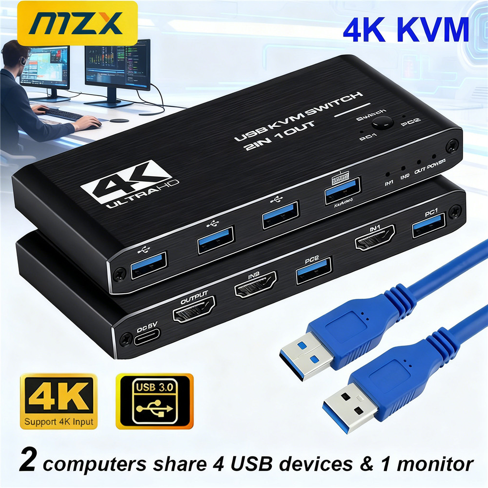 KVM-переключатель 4K 60 Гц, US – обзор и цена Gaming Equipment Accessories